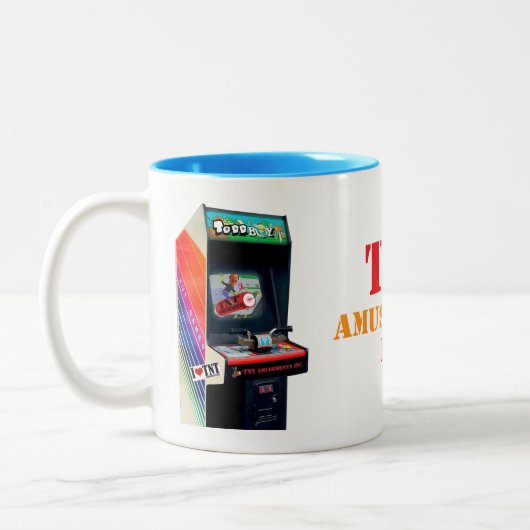 ToddBoy TNT Amusements Inc Tweekleurige Koffiemok (Links)