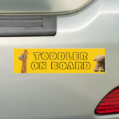 Toddler aan boord bumpersticker (Op auto)