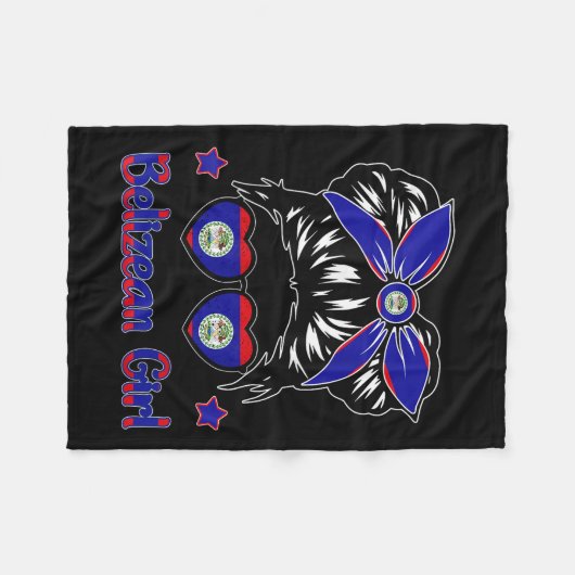 Toddler Belize-shirt Flag Belizean Hispanic Herita Fleece Deken (Voorkant (Horizontaal))
