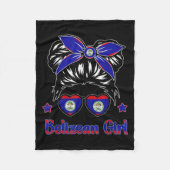 Toddler Belize-shirt Flag Belizean Hispanic Herita Fleece Deken (Voorkant)
