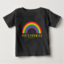 Toddler Black T-shirt Rainbow Gods belofte
