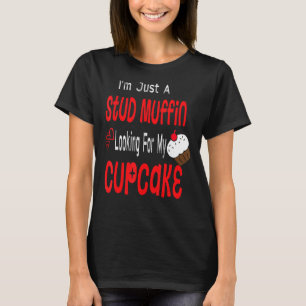 Toddler Boy Valentijnsdag gewoon een stomme muffin T-shirt