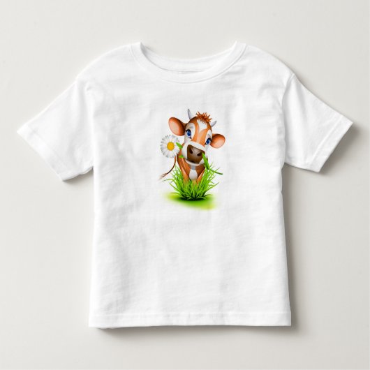 Toddler Daisy Cow T-Shirt (Voorkant)