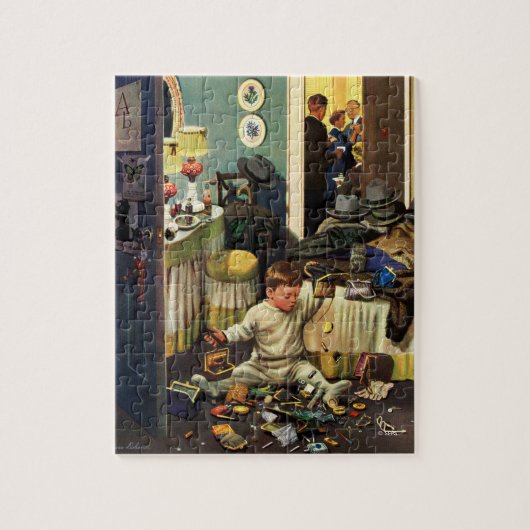 Toddler Empties Purses Legpuzzel (Verticaal)