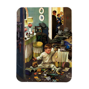 Toddler Empties Purses Magneet