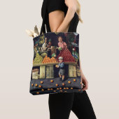 Toddler en Sinaasappels Tote Bag (Dichtbij)