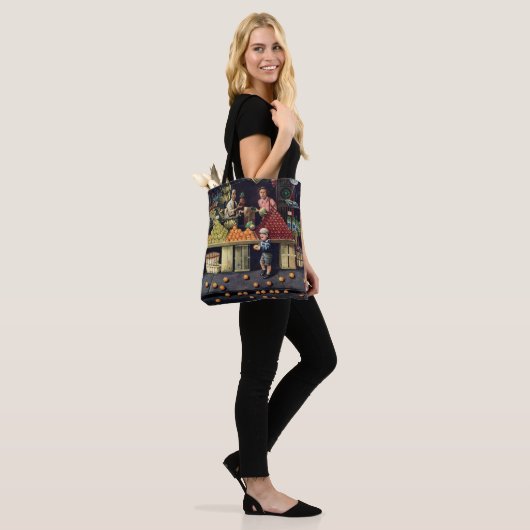 Toddler en Sinaasappels Tote Bag (Op model)