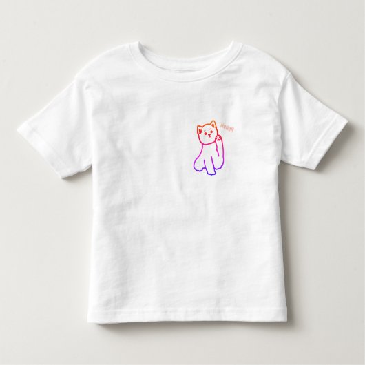 Toddler Fine Jersey T-Shirt Hello Catty (Devant)