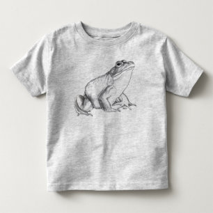Toddler Frog T-shirt Bullfrog Art Baby Kikker Shir