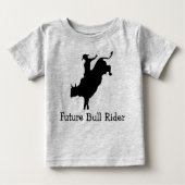 Toddler Future Bull Rider Long Hoeve T Shirt (Voorkant)