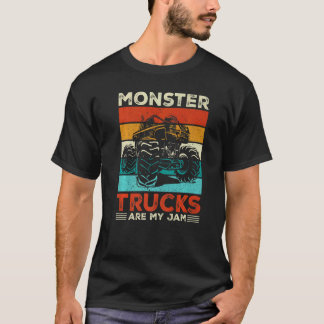 Toddler Monster Truck Are My Jam Costume Women Boy T-shirt