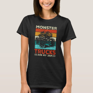 Toddler Monster Truck Are My Jam Costume Women Boy T-shirt