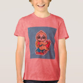 Toddler Sloth Tri-Blend Shirt (Voorkant)