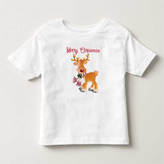 Toddler T-Shirt Holiday Rudolph (Voorkant)