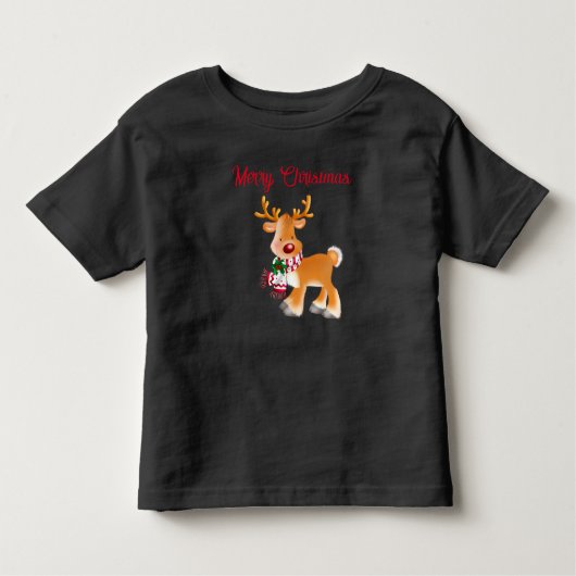 Toddler T-Shirt Holiday Rudolph (Voorkant)