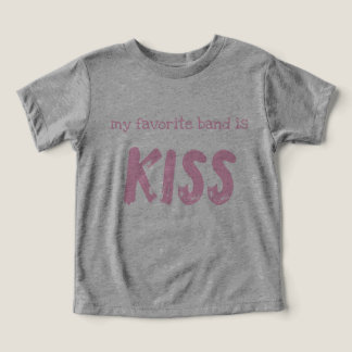 Toddler T-Shirt "Mijn favoriete band is KISS"