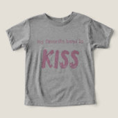 Toddler T-Shirt "mon groupe préféré est KISS" (Design Recto)