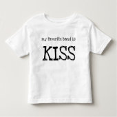 Toddler T-Shirt "mon groupe préféré est KISS" (Devant)
