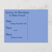 Toddler Tractor Anniversaire Invitation (Dos)