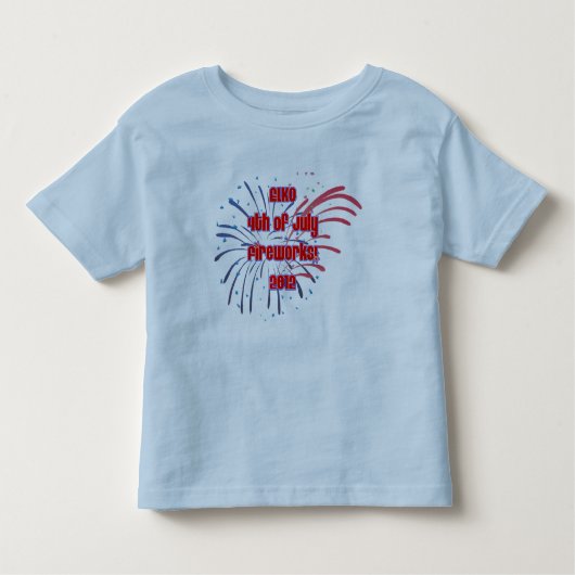 Toddler's Elko Fireworks overal Kinder Shirts (Voorkant)