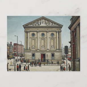 Todmorden Town Hall in Lowry-stijl Briefkaart