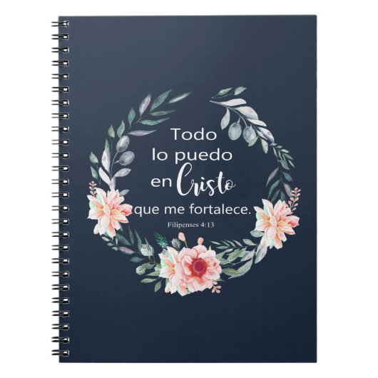 TODO LO PUEDO EN CRISTO QUE ME FORTALECE NOTITIEBOEK (Voorkant)