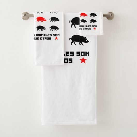 Todos los animales son iguales 2 bad handdoek (Insitu)