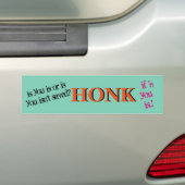 Toe als je niet gered bent bumpersticker (Op auto)