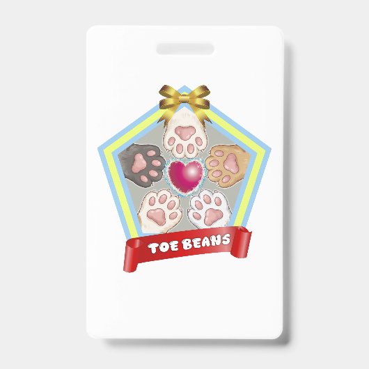TOE BEANS -kitty paw pads- Badge (Voorzijde)