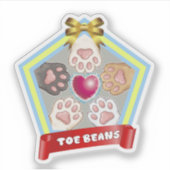 TOE BEANS -kitty paw pads- Sticker (Voorkant)