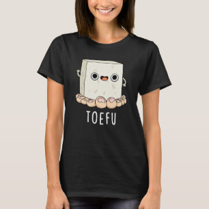 Toe-fu Grappige Tofu Pun Donker BG T-shirt