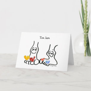 Toe Jam Valentine Cartoon Card Feestdagen Kaart