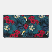 Toecans and tropical flora, green and red bureaumat (Voorkant)