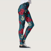 Toecans and tropical flora, green and red leggings (Rechts)
