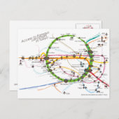 Toegang tot beroemd landschap in het Briefkaart To (Voorkant / Achterkant)