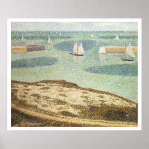 Toegang tot de haven van Georges Seurat, Vintage A Poster