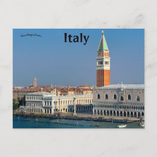 Toegang tot Piazza San Marco Italië Briefkaart