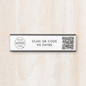 Toegangsbeheer | Ingang QR-code veiligheidsslot Deurbordje (Voorkant)