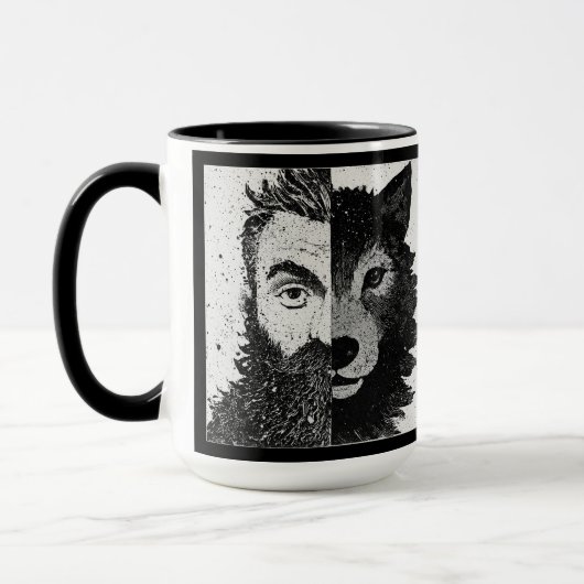 Toegankelijke Wolf : Half Wolf Mok (Links)
