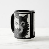 Toegankelijke Wolf : Half Wolf Mok (Voorkant links)