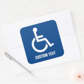 Toegankelijkheid Vierkante Sticker (Envelop)