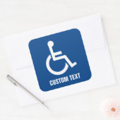 Toegankelijkheid Vierkante Sticker (Envelop)