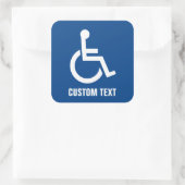 Toegankelijkheid Vierkante Sticker (Tas)