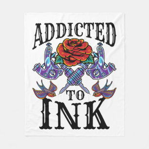 Toegediend aan Ink Tattooed Inked Tattoo Lover Fleece Deken