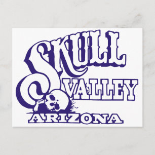 Toegelaten schedelvallei, Arizona Merchandise Briefkaart