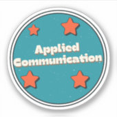 Toegepaste communicatie sticker (Voorkant)