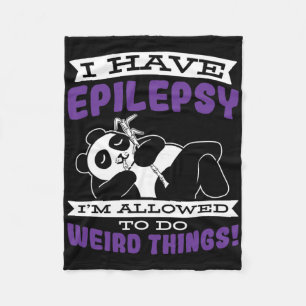 Toegestaan om rare dingen te doen hebben epilepsie fleece deken