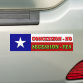 Toegeven - NEE, Afscheiden - JA Bumpersticker (Op auto)