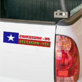 Toegeven - NEE, Afscheiden - JA Bumpersticker (Op Truck)