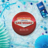 Toegewezen aan Las Vegas, Nevada Funny Sign Papieren Bordje (Feest)